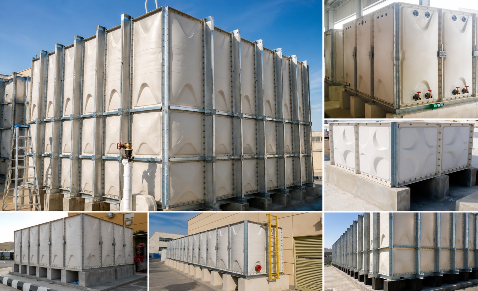 BK SMC GRP Panel Water Tank Assembly by SHAZ Enterprises